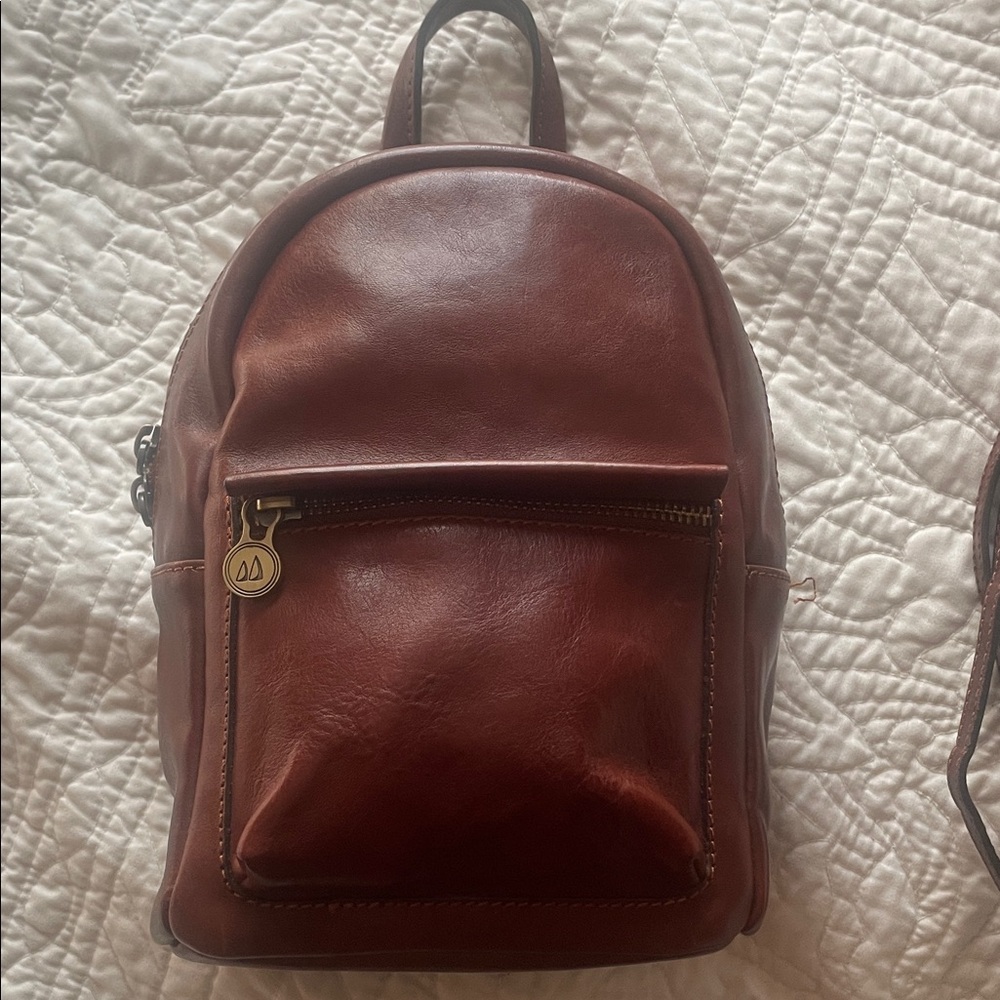 Beautiful Italian Leather mini backpack/crossbody bag!!